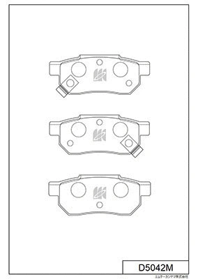 Brake Pad Set, disc brake (D5042M)