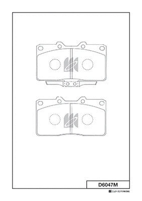 Brake Pad Set, disc brake (D6047M)