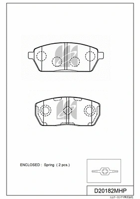 Brake Pad Set, disc brake (D9017P)