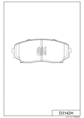 Brake Pad Set, disc brake (D3142H)