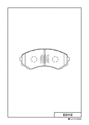 Brake Pad Set, disc brake (D3112)