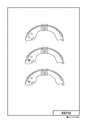 Brake Shoe Set (K6718)