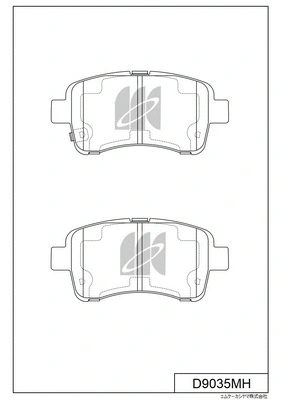 Brake Pad Set, disc brake (D9035MH)