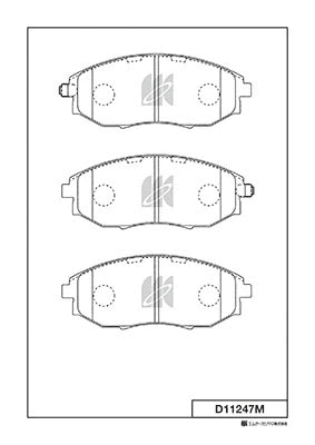Brake Pad Set, disc brake (D11247M)