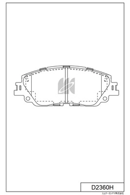 Brake Pad Set, disc brake (D2360H)