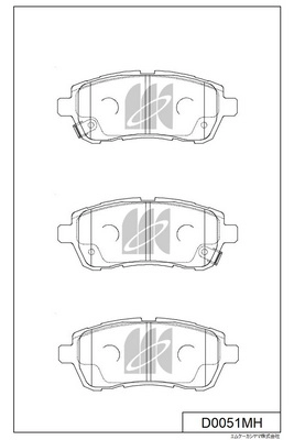 Brake Pad Set, disc brake (D0051MH)