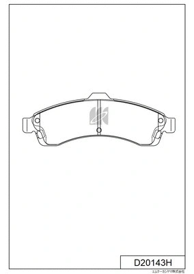 Brake Pad Set, disc brake (D20143H)
