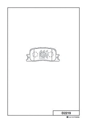 Brake Pad Set, disc brake (D2219)