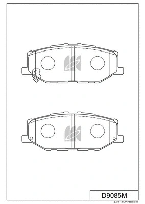 Brake Pad Set, disc brake (D9085M)