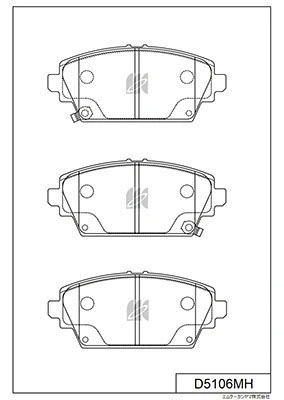Brake Pad Set, disc brake (D5106MH)