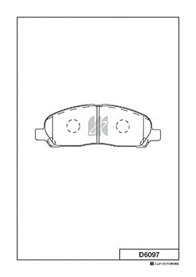 Brake Pad Set, disc brake (D6097)