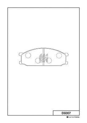 Brake Pad Set, disc brake (D6007)