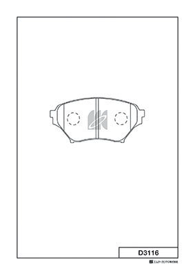 Brake Pad Set, disc brake (D3116)