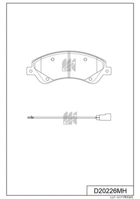 Brake Pad Set, disc brake (D20226MH)