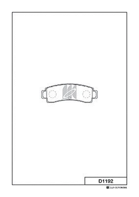 Brake Pad Set, disc brake (D1192)