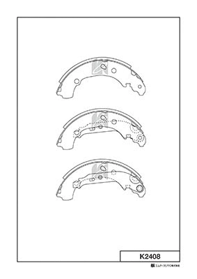 Brake Shoe Set (K2408)