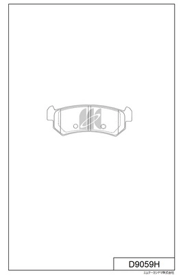 Brake Pad Set, disc brake (D9059H)