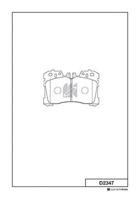 Brake Pad Set, disc brake (D2347)
