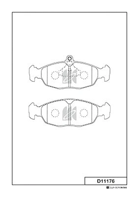 Brake Pad Set, disc brake (D11176)