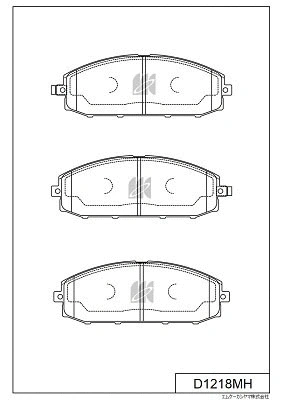 Brake Pad Set, disc brake (D1218MH)