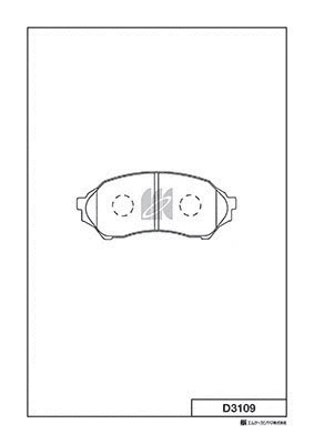Brake Pad Set, disc brake (D3109)