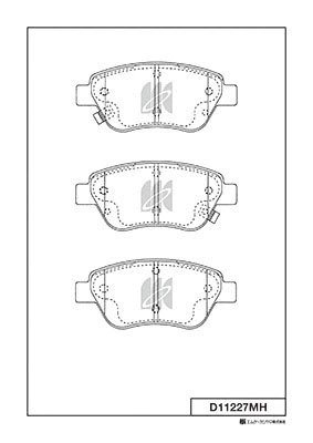 Brake Pad Set, disc brake (D11227MH)