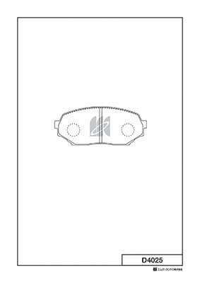 Brake Pad Set, disc brake (D4025)