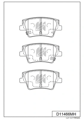 Brake Pad Set, disc brake (D11466MH)