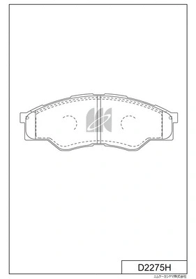 Brake Pad Set, disc brake (D2275H)