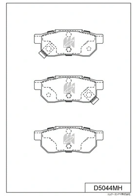 Brake Pad Set, disc brake (D5044MH)