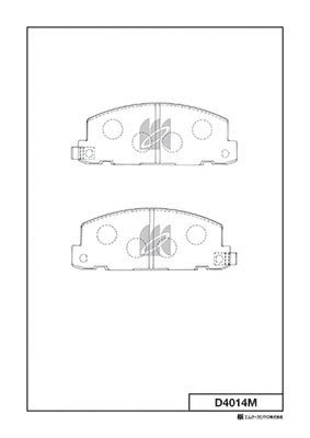 Brake Pad Set, disc brake (D4014M)