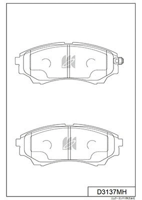 Brake Pad Set, disc brake (D3137MH)