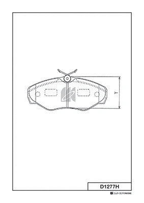 Brake Pad Set, disc brake (D1277H)