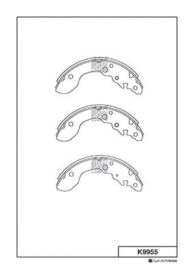 Brake Shoe Set (K9955)