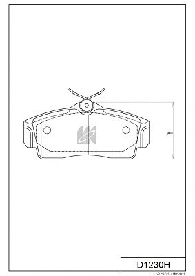 Brake Pad Set, disc brake (D1230H)