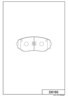 Brake Pad Set, disc brake (D6160)