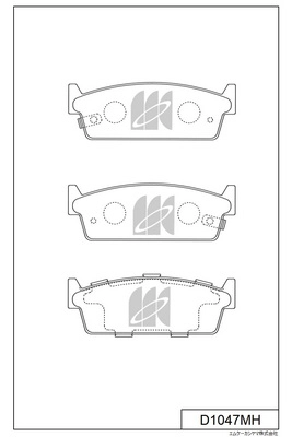 Brake Pad Set, disc brake (D1047MH)