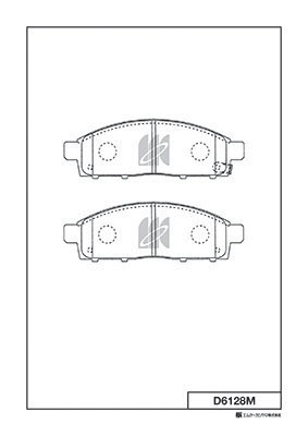 Brake Pad Set, disc brake (D6128M)