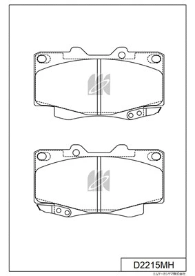 Brake Pad Set, disc brake (D2215MH)