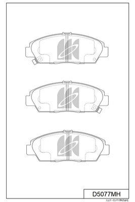 Brake Pad Set, disc brake (D5077MH)