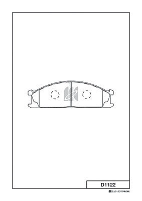 Brake Pad Set, disc brake (D1122)