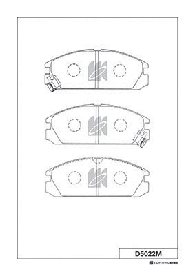 Brake Pad Set, disc brake (D5022M)