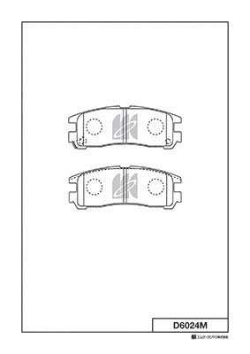Brake Pad Set, disc brake (D6024M)