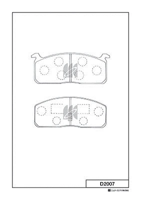 Brake Pad Set, disc brake (D2007)