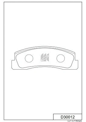 Brake Pad Set, disc brake (D30012)