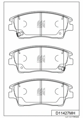 Brake Pad Set, disc brake (D11427MH)