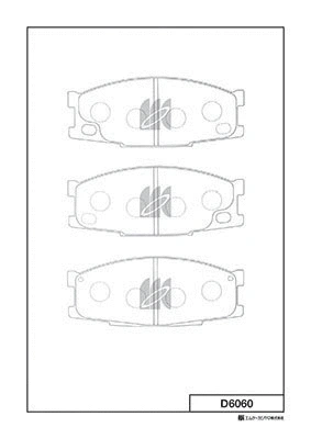 Brake Pad Set, disc brake (D6060)