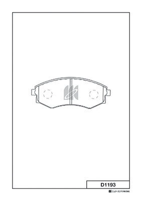 Brake Pad Set, disc brake (D1193)