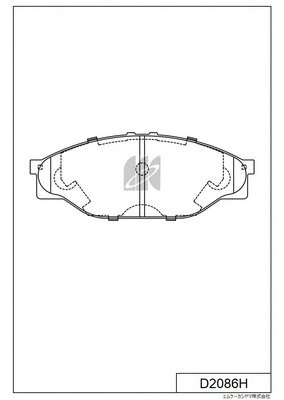 Brake Pad Set, disc brake (D2086H)