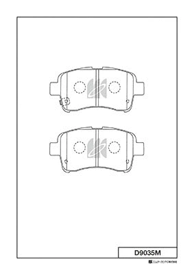 Brake Pad Set, disc brake (D9035M)
